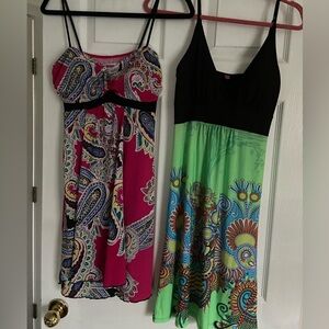 2 pretty strapless dresses